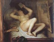 Antoine Wiertz The Novel Reader (mk19) oil painting